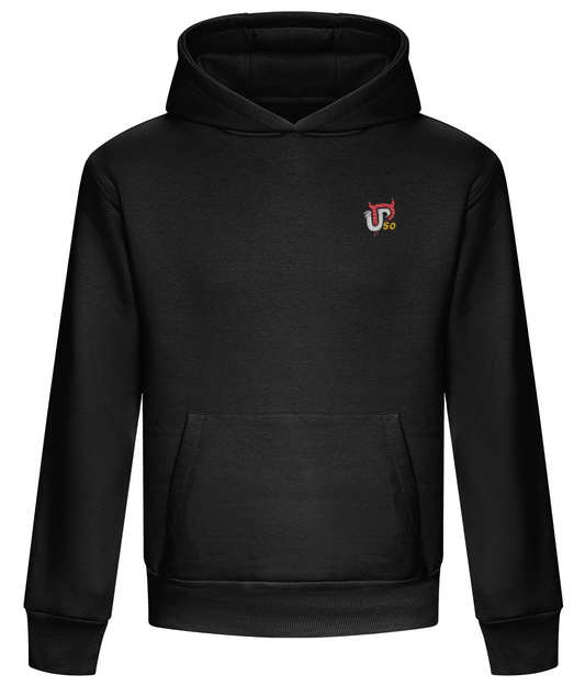 50 GIFTED | ADULT HOODIE | BLACK | EMBROIDERED