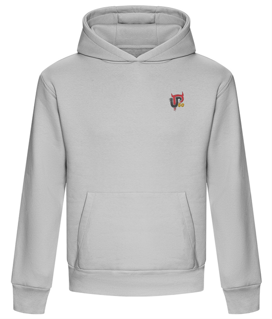 50 GIFTED | ADULT HOODIE | HEATHER GREY | EMBROIDERED